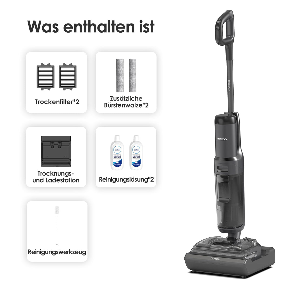 Tineco Floor ONE S7 Stretch Ultra Nass-Trockensauger, DualBlock, FlashDry