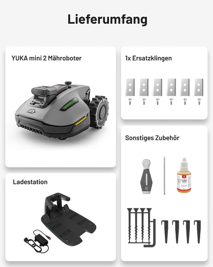 MAMMOTION YUKA mini 2 500 Mähroboter ohne Begrenzungskabel