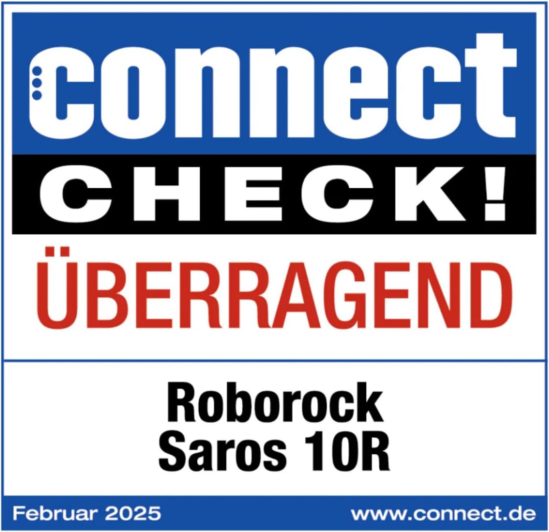 roborock Saros 10R Saugroboter mit Wischfunktion&angebbarem Wischmopp