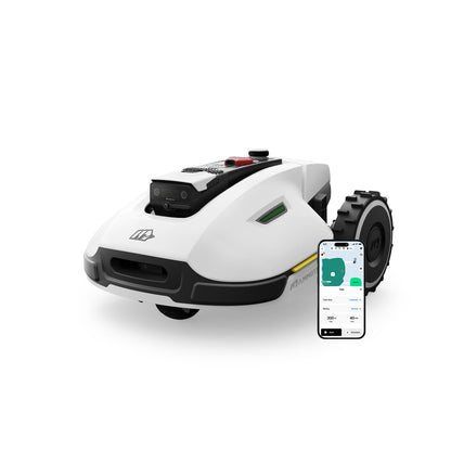 MAMMOTION YUKA 2000 Mähroboter ohne Begrenzungskabel, Max. 2400m², NetRTK+Vision, Keine RTK-Antenne, Auto-Kartierung,2000m², Intelligenter Rasenmäher Roboter mit 4G-Modul, 50% Steigung(YUKA 2000)