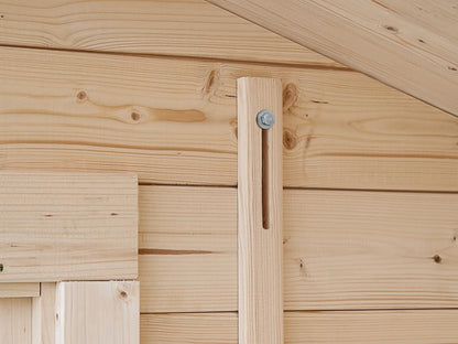 Woodtex Holz Gartenhaus Blockbohlenhaus CA2977
