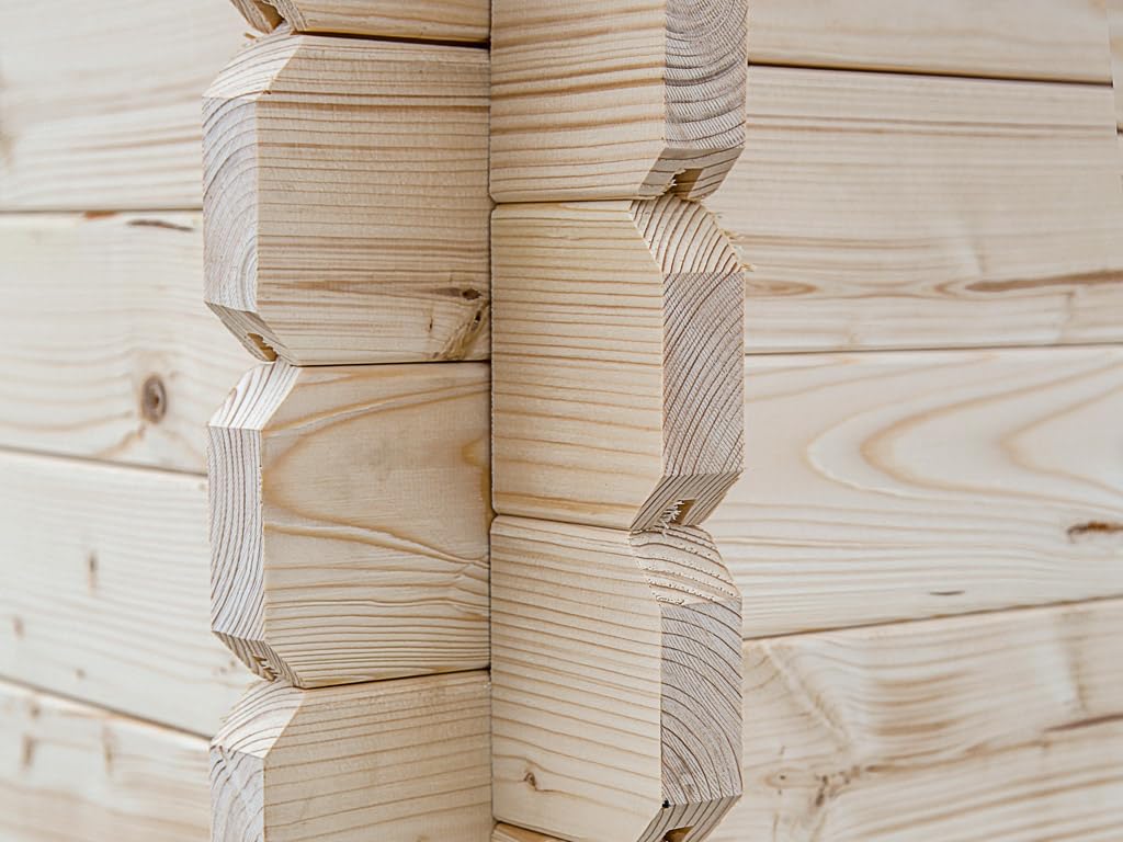 Woodtex Holz Gartenhaus Blockbohlenhaus CA2977