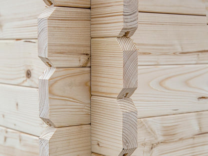 Woodtex Holz Gartenhaus Blockbohlenhaus CA2977