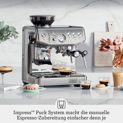 Sage The Barista Express Impress, Kaffeemaschine, Zwetschgenblau