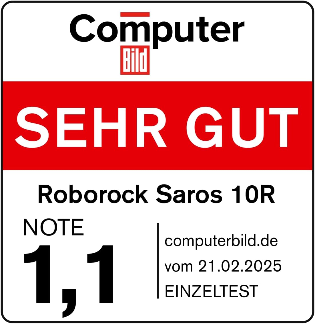 roborock Saros 10R Saugroboter mit Wischfunktion&angebbarem Wischmopp