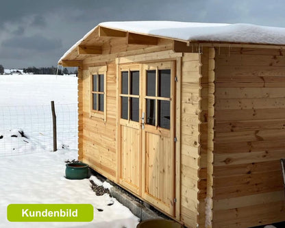 McGaRDEN Gartenhaus Gerätehaus Holzhaus Blockhaus Schuppen 4x3m