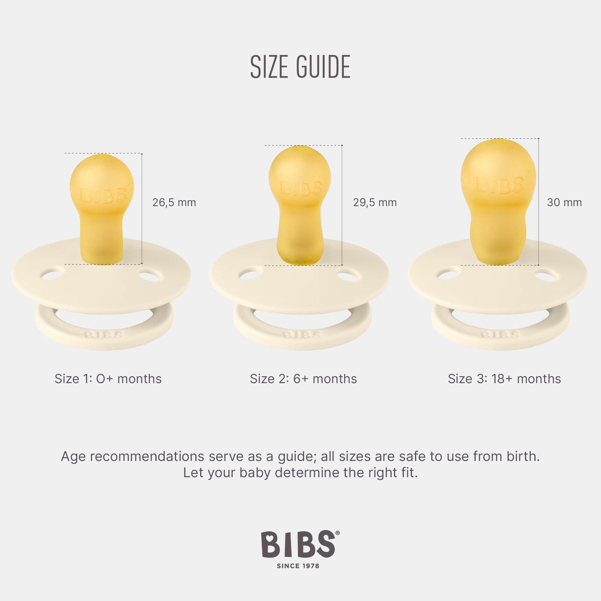 BIBS Colour Schnuller 2er-Pack, BPA-frei, Kirschform Nippel. Naturkautschuk/Latex, Hergestellt in Dänemark. Größe 1 | 0+ Monate | 2-Pack, Deep Space/Petrol
