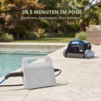 Dolphin Nautilus CC Pro Poolsaugroboter Boden, Wasserlinie und Wandreinigung, Kontrolle mit app, für Einbaupools bis zu 15 m, Starke Saugkraft, Wochenplaner