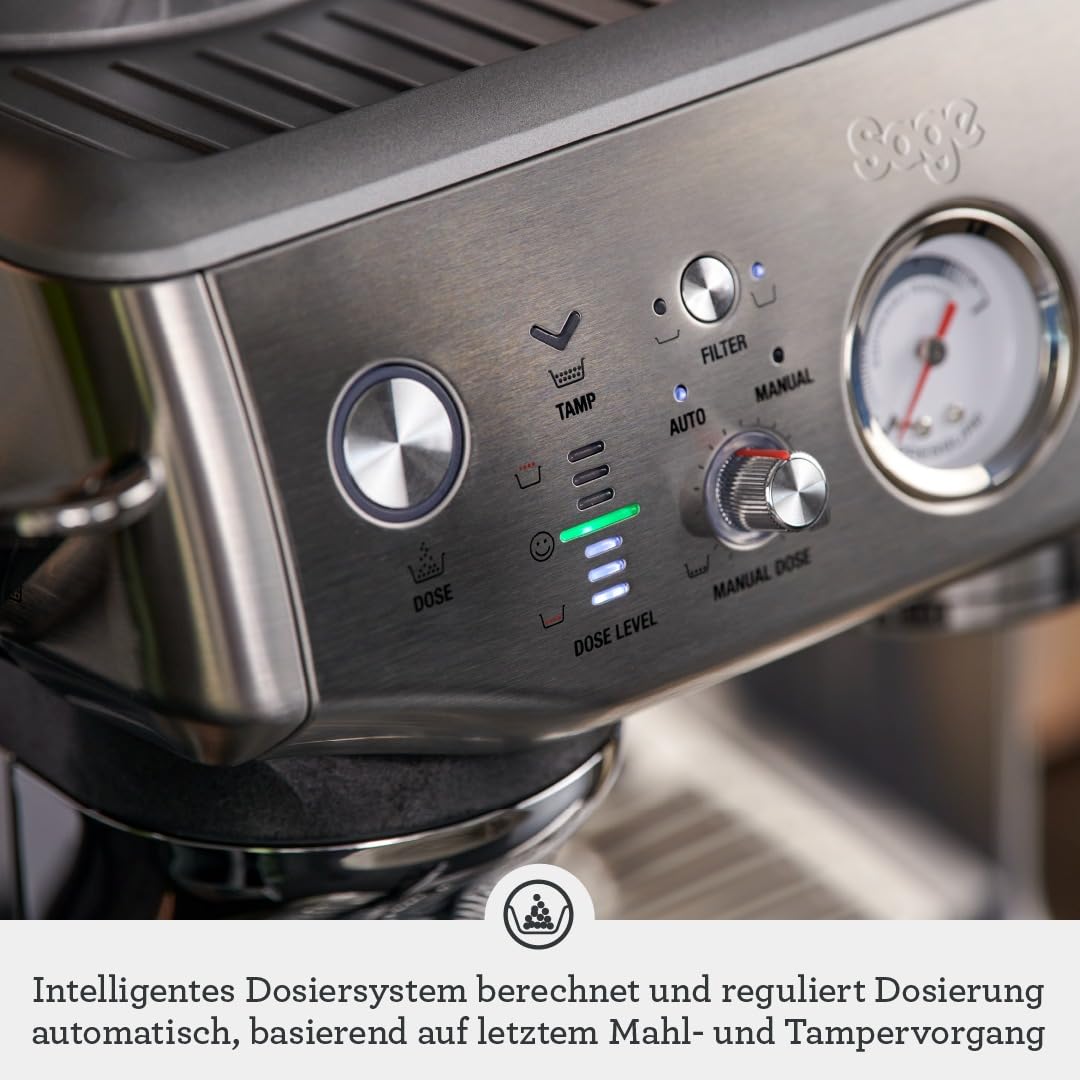 Sage The Barista Express Impress, Schwarzer Edelstahl