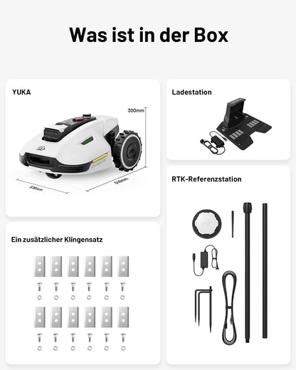 MAMMOTION YUKA 2000 Robotic Lawnmower without Boundary Cable, Max. 2400 m²