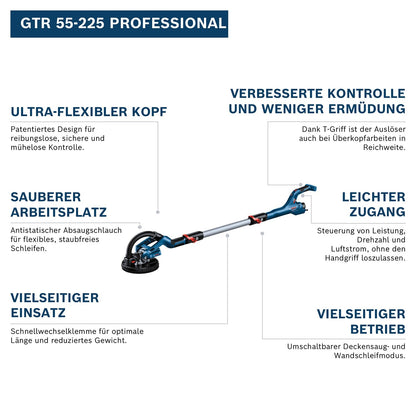 Bosch PRO Trockenbauschleifer GTR 55-225