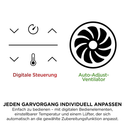 Ninja Dual Zone digitale Heißluftfritteuse, 9,5 L, 6-in-1, Stone/Gold