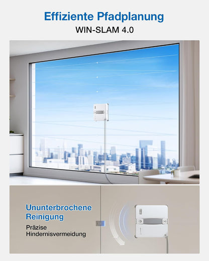 ECOVACS Winbot Mini 2 Window Cleaning Robot with Corner Brushes