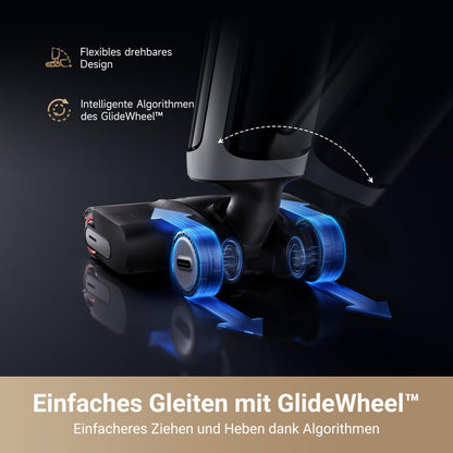 dreame H14 Pro Nass- und Trockensauger, 180° Lie-Flat, 60 °C Bürstenpflege, 5-min Trocknung, automatische Lösungsmittelverteilung, App-Steuerung, Doppelrotationsbürste, 18 kPa Saugkraft, Doppelkante