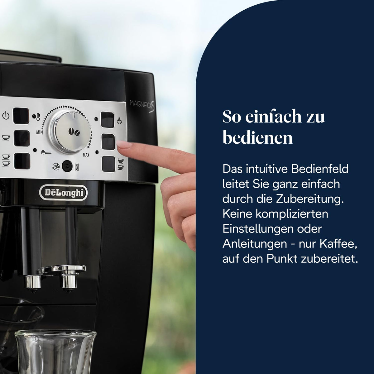 De'Longhi Magnifica S - Kaffeevollautomat 2 Getränke Schwarz