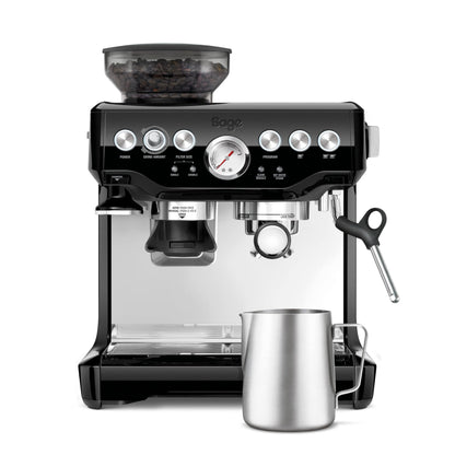 Sage The Barista Express, Kaffeemaschine mit manuellem, Schwarzer Sesam