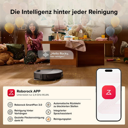 roborock Qrevo Edge 2 Robot Vacuum Cleaner with Mop Function, 25,000Pa