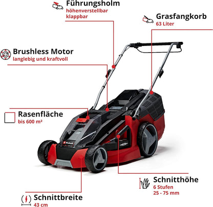 Einhell Akku-Rasenmäher GE-cm 43 Li M Kit