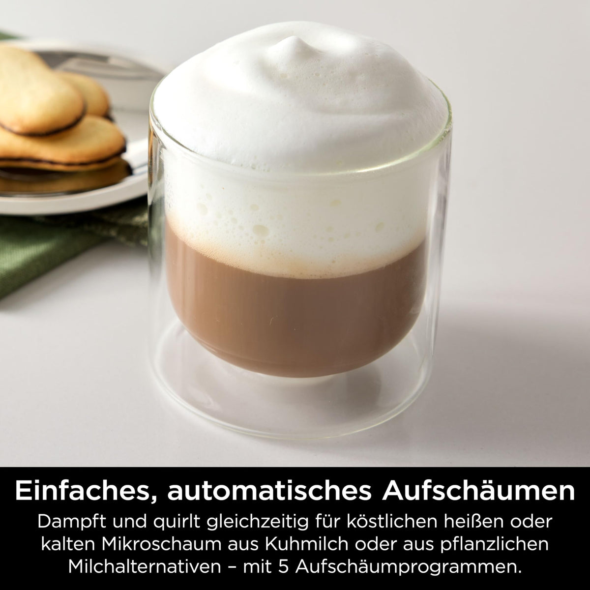 Ninja Luxe Pro 3-in-1-Kaffeemaschine mit Mahlwerk & Aufschäumer, Silber