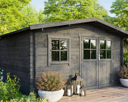 McGaRDEN Gartenhaus Gerätehaus Holzhaus Blockhaus Schuppen 4x3m