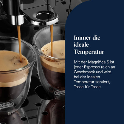 De'Longhi Magnifica S - Kaffeevollautomat 2 Getränke Schwarz