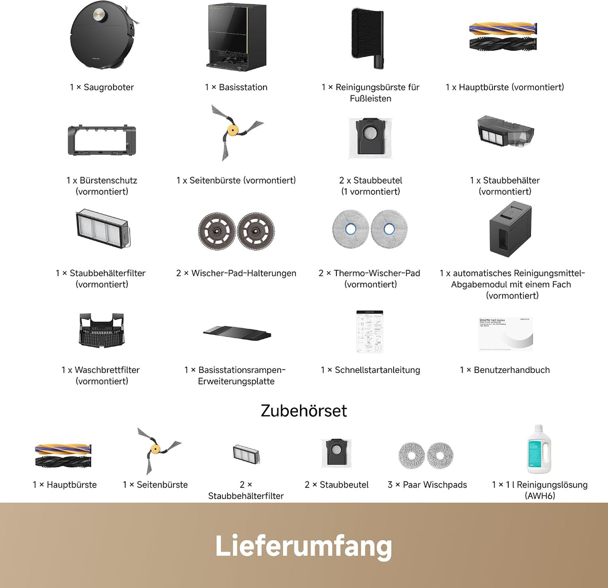 DREAME X60 Pro Ultra Complete, Robot Vacuum and Mop, Dual UltraExtend Arm, Dual AI Cameras, 10cm Obstacle Crossing, 42 000 Pa, Auto-Empty, 100°C Mop Self-Cleaning, and 100% Detangling