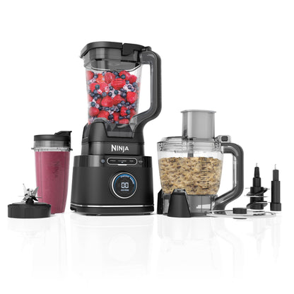 Ninja 3-in-1 Detect Power Blender Processor Pro, 1200 W, Schwarz