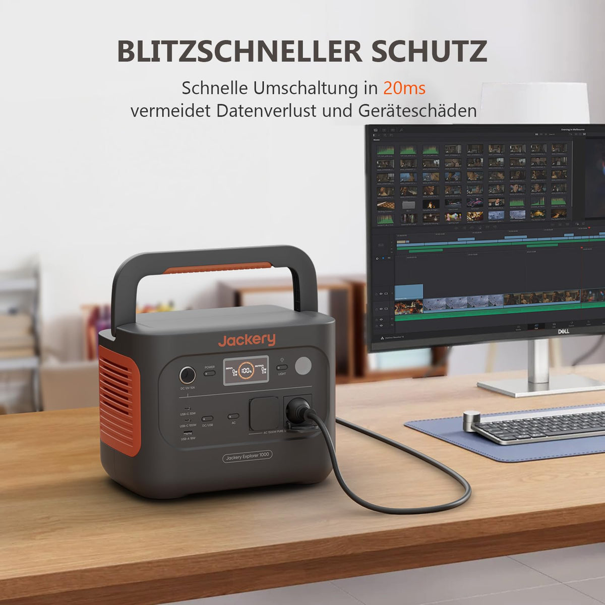 Jackery Explorer 1000 v2 Powerstation mit 100W Solarpanel