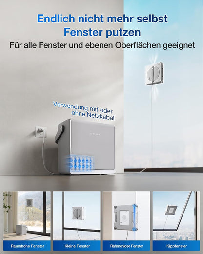 ECOVACS Winbot W2S Omni Window Cleaning Robot with Multifunctional Station