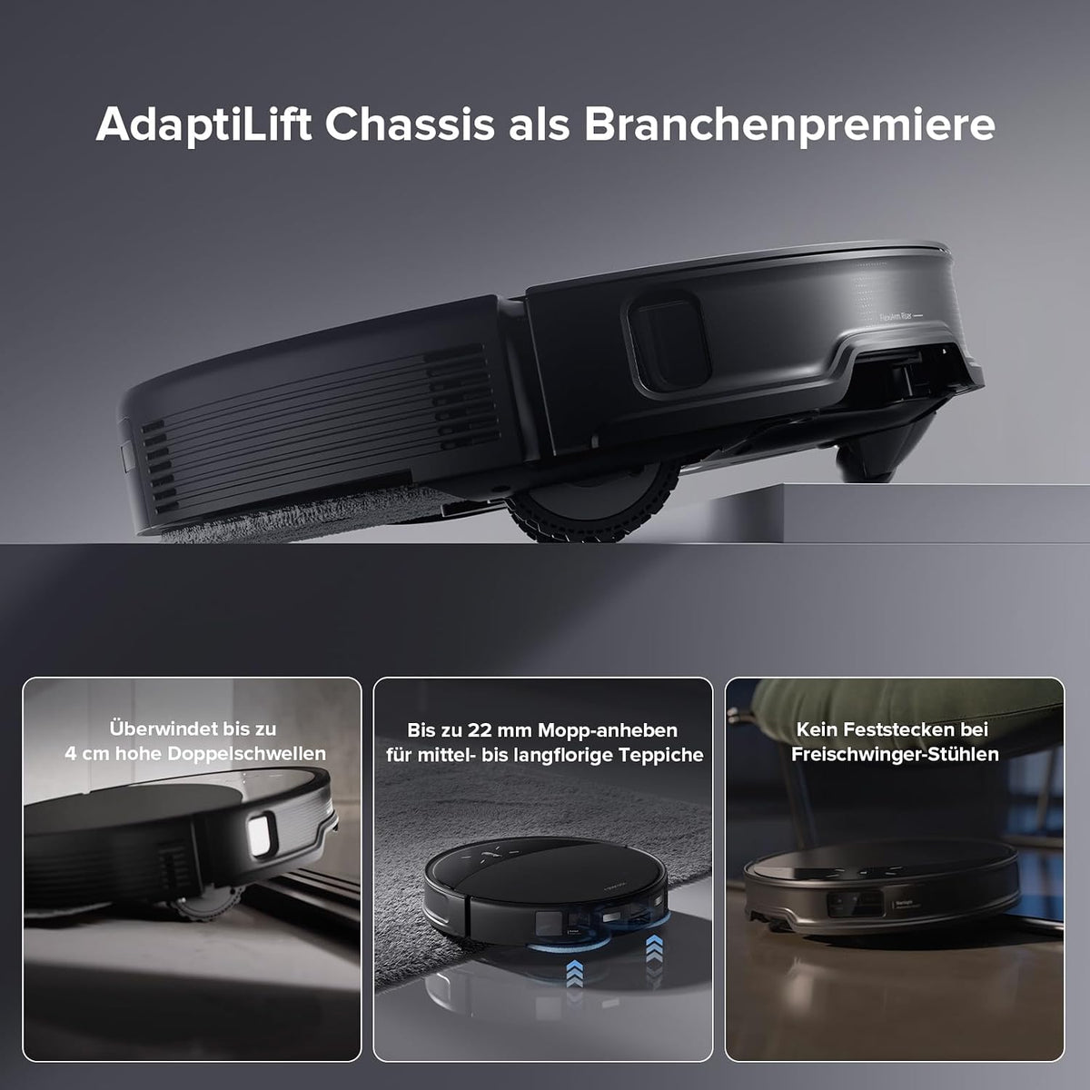 roborock Saros 10R Saugroboter mit Wischfunktion&angebbarem Wischmopp