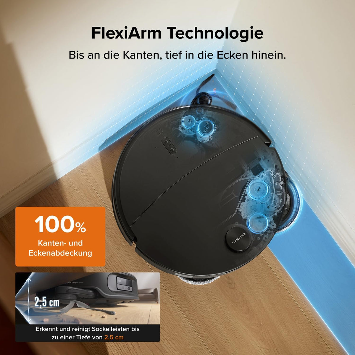 roborock Qrevo Edge 2 Set Robot Vacuum Cleaner with Mop Function and
