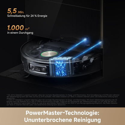 DREAME X60 Pro Ultra Complete, Robot Vacuum and Mop, Dual UltraExtend Arm, Dual AI Cameras, 10cm Obstacle Crossing, 42 000 Pa, Auto-Empty, 100°C Mop Self-Cleaning, and 100% Detangling
