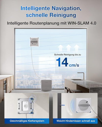 ECOVACS Winbot W2S Omni Window Cleaning Robot with Multifunctional Station