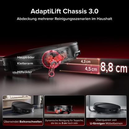 roborock Saros 20 Saugroboter mit Wischfunktion&angebbarem Wischmopp