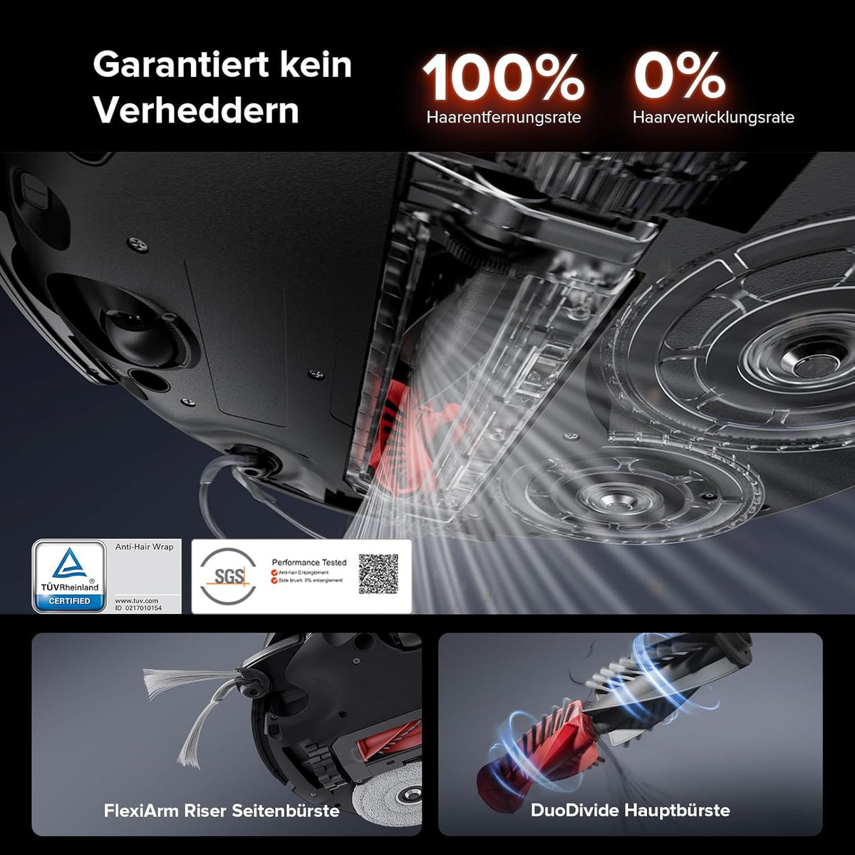 roborock Saros 10R Saugroboter mit Wischfunktion&angebbarem Wischmopp