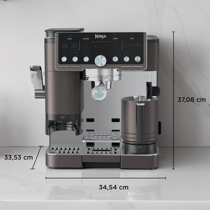 Ninja Luxe Pro 3-in-1-Kaffeemaschine mit Mahlwerk, ES701EUBR