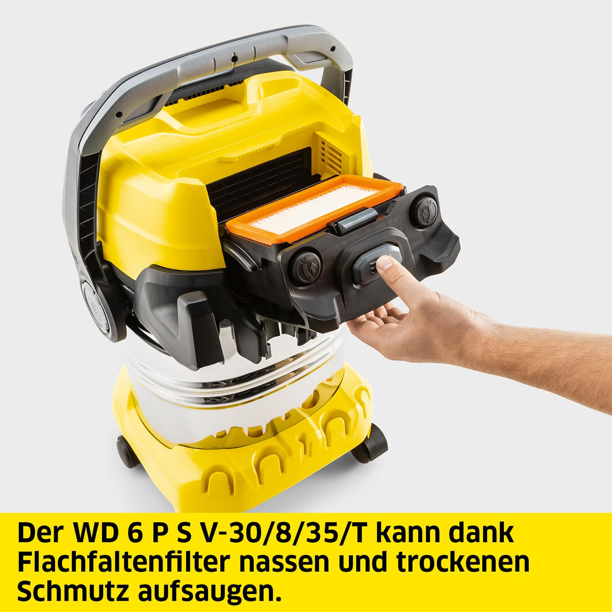 KÄRCHER Nass-/Trockensauger WD 6 P S V-30/8/35/T, für maximale Reichweite