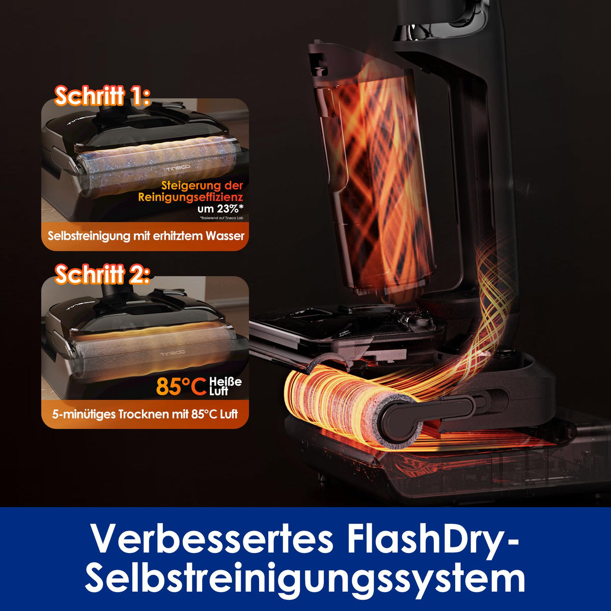 Tineco Floor ONE S7 Stretch Ultra Nass-Trockensauger, DualBlock, FlashDry