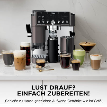 Ninja Luxe Pro 3-in-1-Kaffeemaschine mit Mahlwerk, ES701EUBR