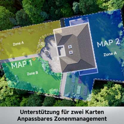 MOVA ViAX 500 Mähroboter ohne Begrenzungskabel, 360°-LiDAR & Dual-KI-Vision