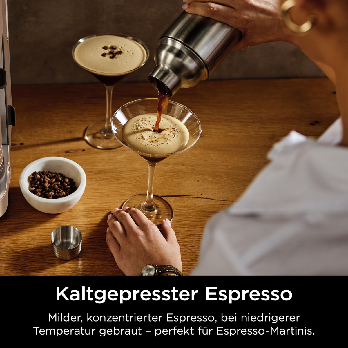 Ninja Luxe Pro 3-in-1-Kaffeemaschine mit Mahlwerk & Aufschäumer, Silber