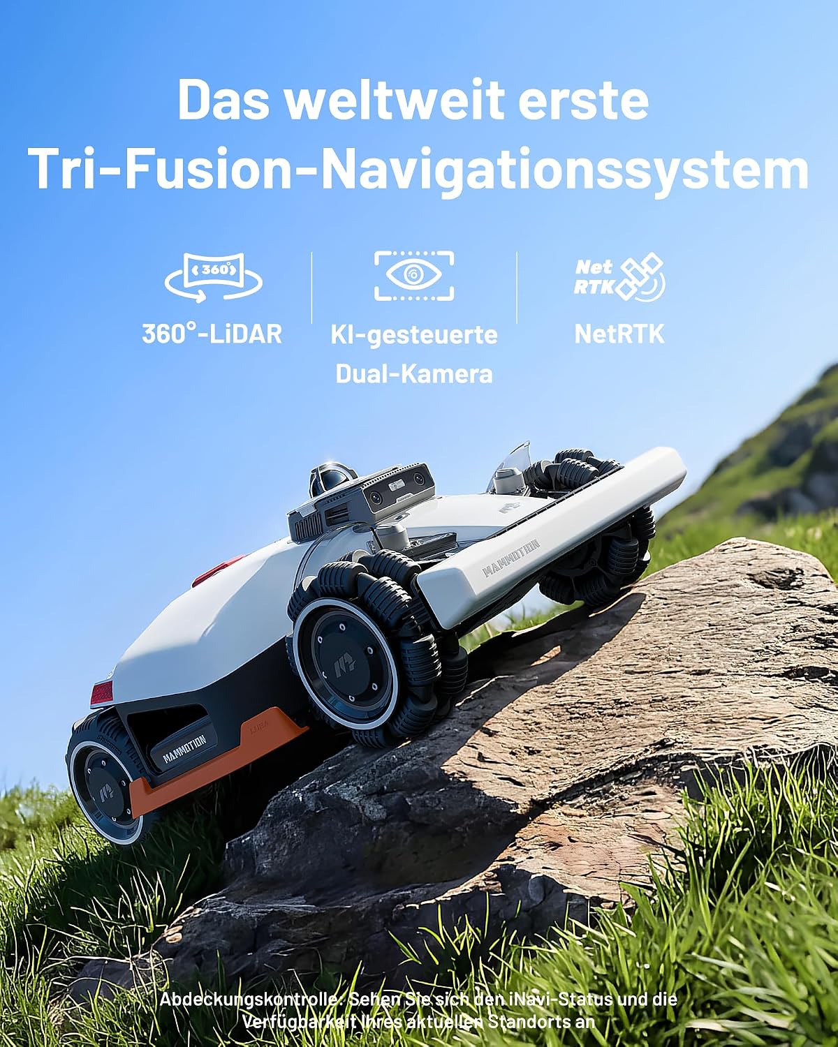 MAMMOTION LUBA 3 AWD Mähroboter mit Garage+Reinigungsständer