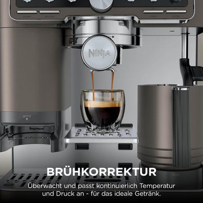 Ninja Luxe Pro 3-in-1-Kaffeemaschine mit Mahlwerk, ES701EUBR