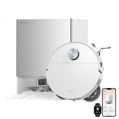 DREAME X60 Pro Ultra Complete, Robot Vacuum and Mop, Dual UltraExtend Arm, Dual AI Cameras, 10cm Obstacle Crossing, 42 000 Pa, Auto-Empty, 100°C Mop Self-Cleaning, and 100% Detangling