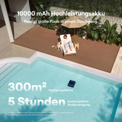 Beatbot Sora 70 Poolroboter, 4-in-1 Poolreinigung, Oberfläche, blau