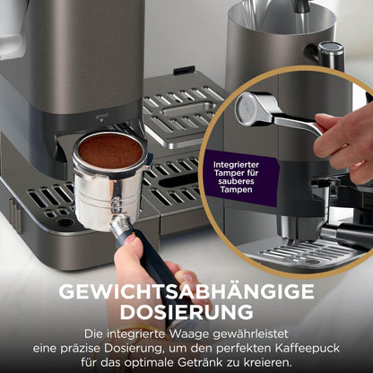 Ninja Luxe Pro 3-in-1-Kaffeemaschine mit Mahlwerk, ES701EUBR