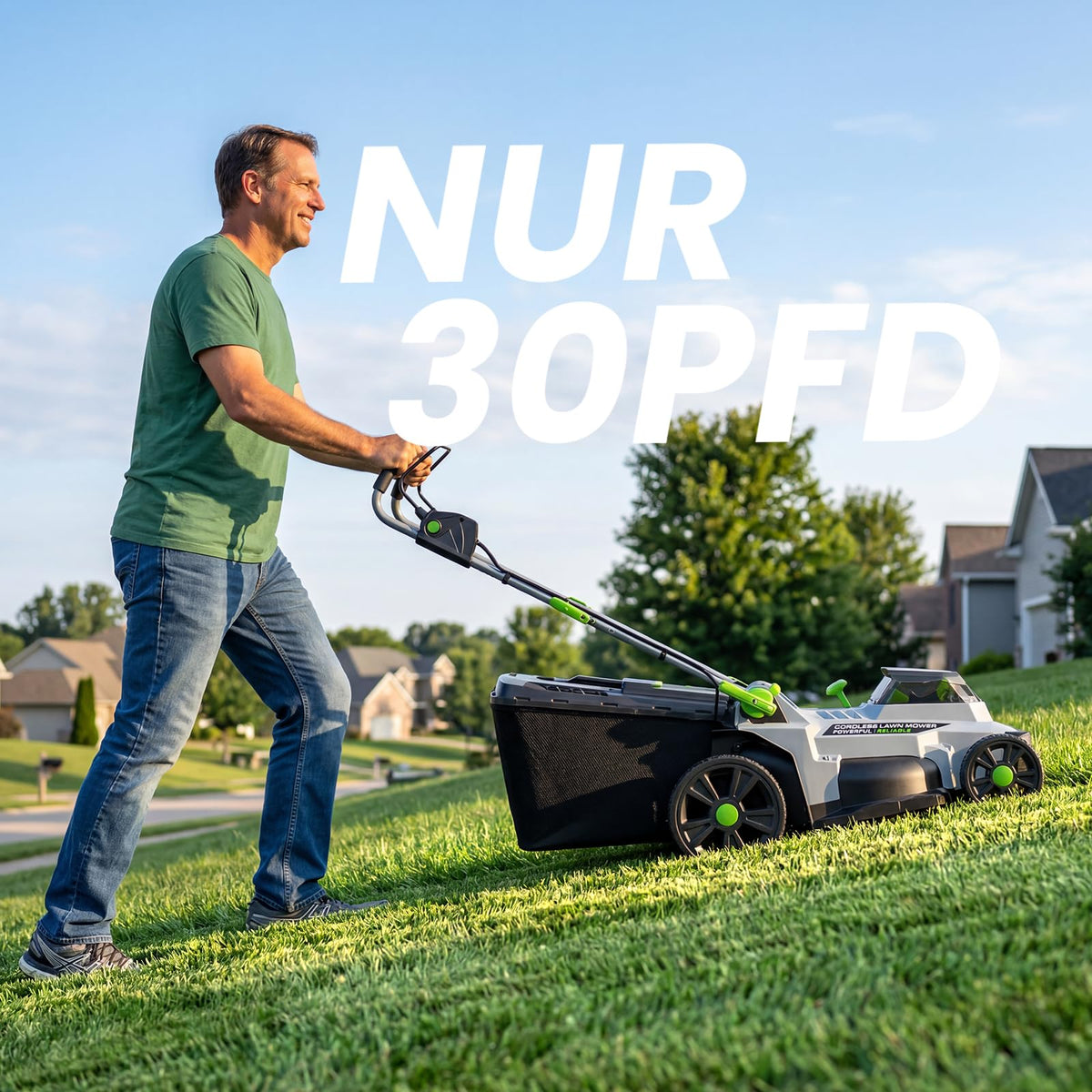 ETOOLAB Akku-Rasenmäher 40V, 42cm, Brushless, bis 400-600 m², Für Garten