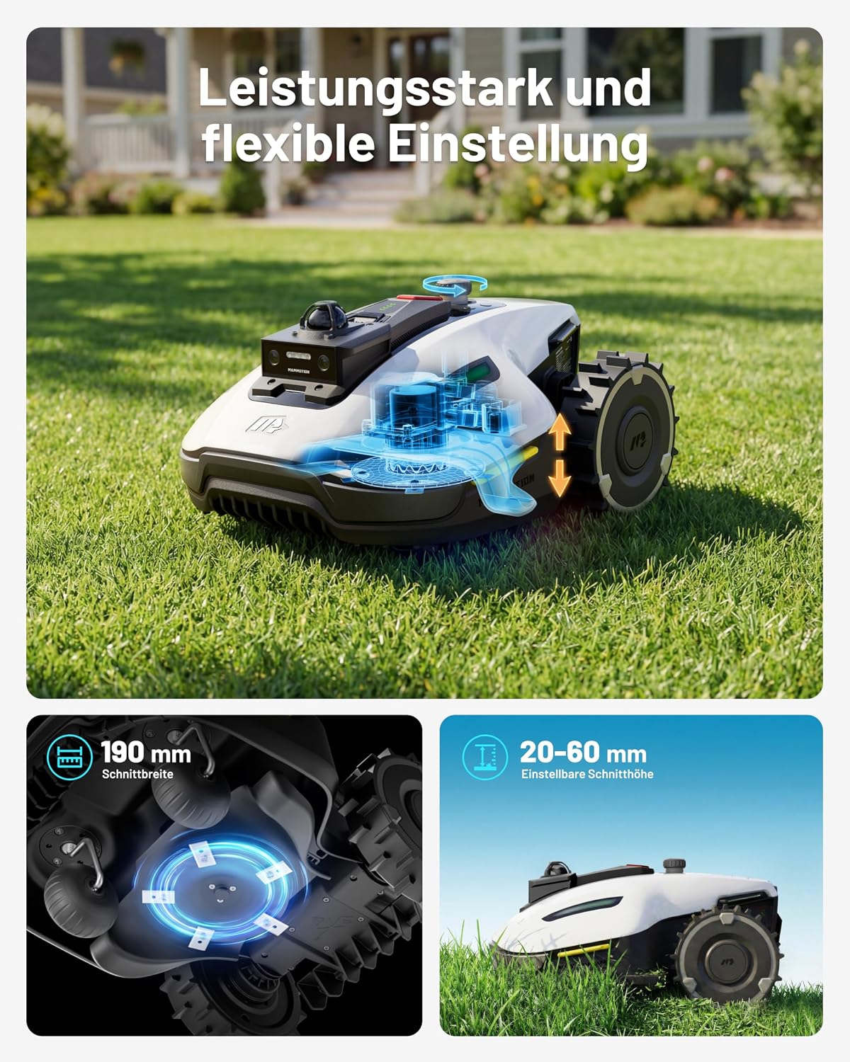 MAMMOTION Yuka Mini 2 800 Lawn Robot without Boundary Cable