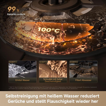 DREAME X60 Pro Ultra Complete, Robot Vacuum and Mop, Dual UltraExtend Arm, Dual AI Cameras, 10cm Obstacle Crossing, 42 000 Pa, Auto-Empty, 100°C Mop Self-Cleaning, and 100% Detangling