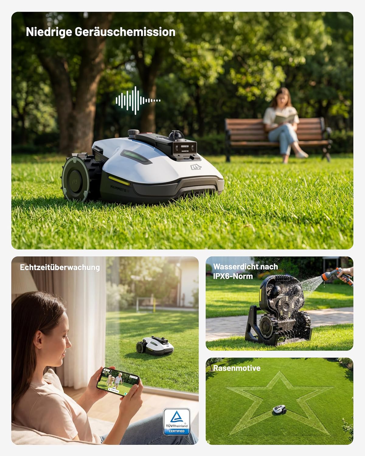 MAMMOTION Yuka Mini 2 800 Lawn Robot without Boundary Cable
